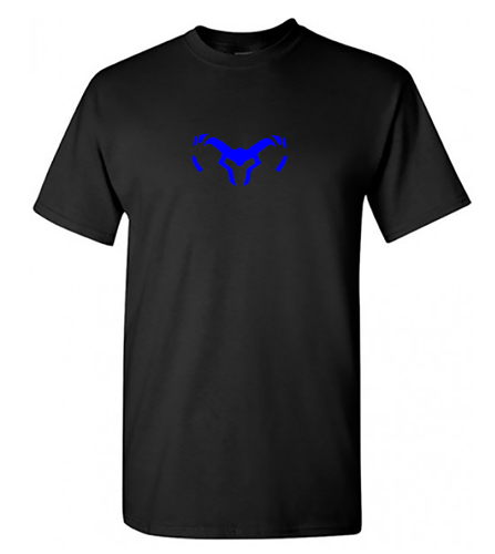 Mini Trbal Horn Ctr Blu Blk T